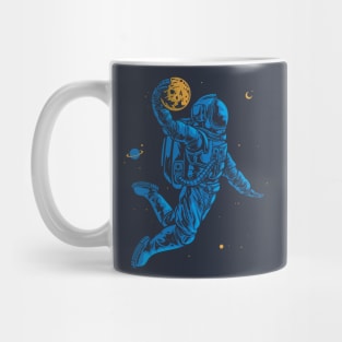 Basketball Astronaut Dunking a Meteor Mug